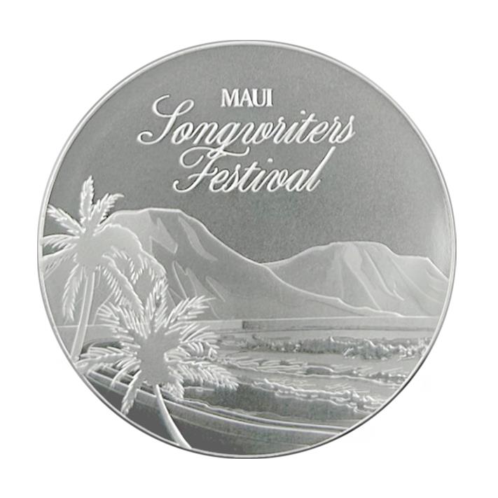 Maui Songwriters 1 oz Silver Round with display case
