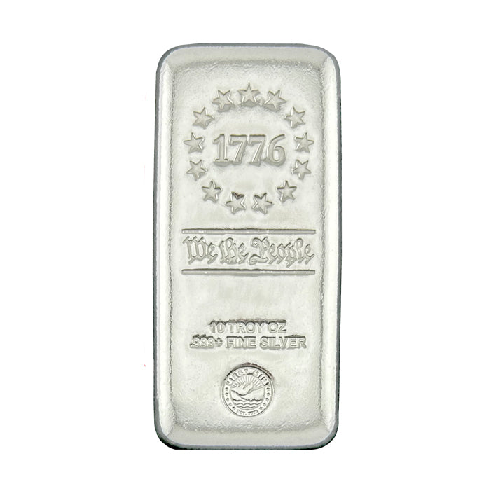 10 oz Silver Cast Freedom Bar