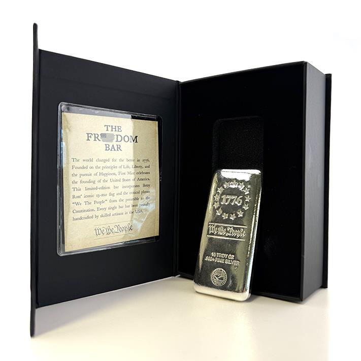 10 oz Silver Cast Freedom Bar