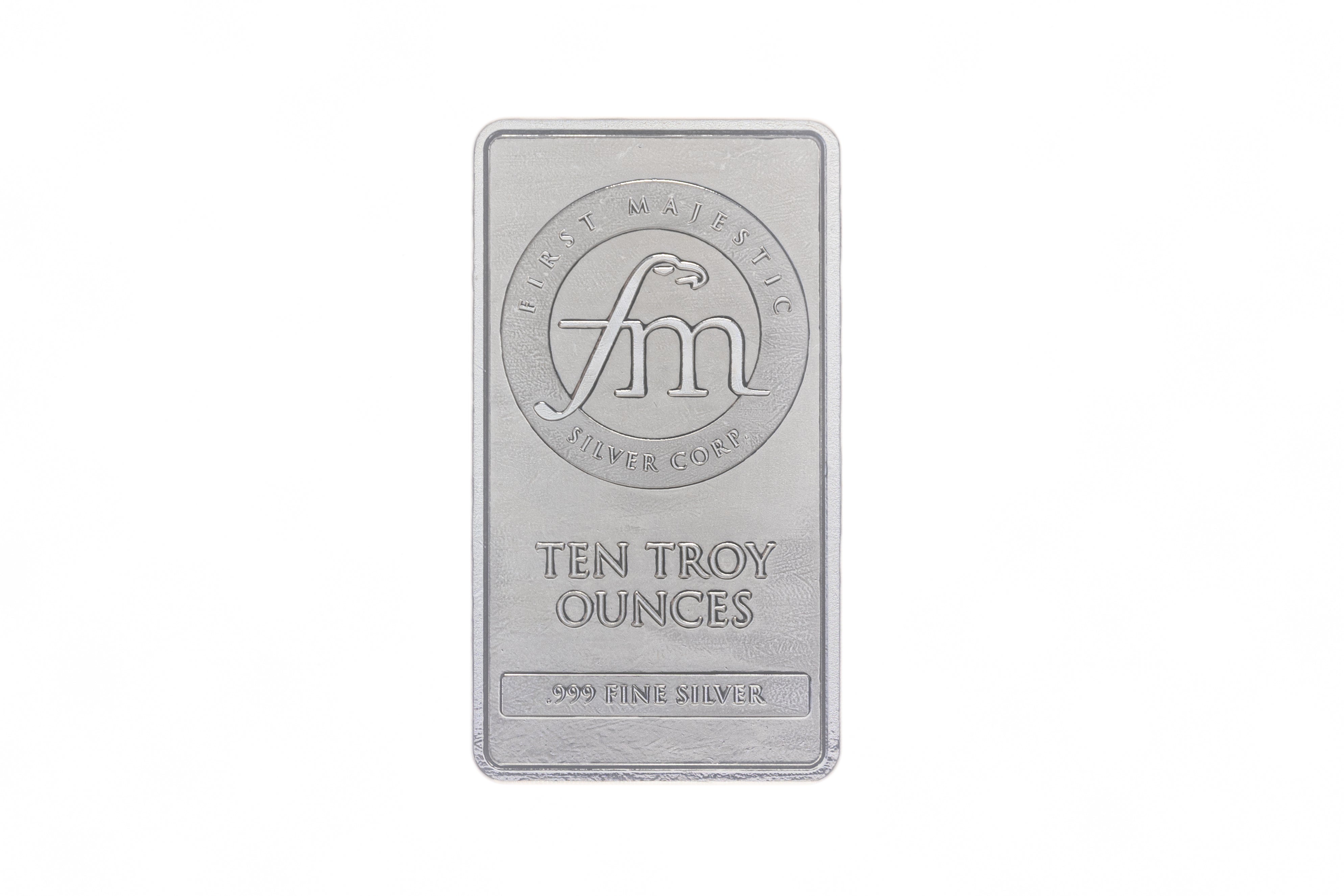 First Majestic 10 oz Silver Bar