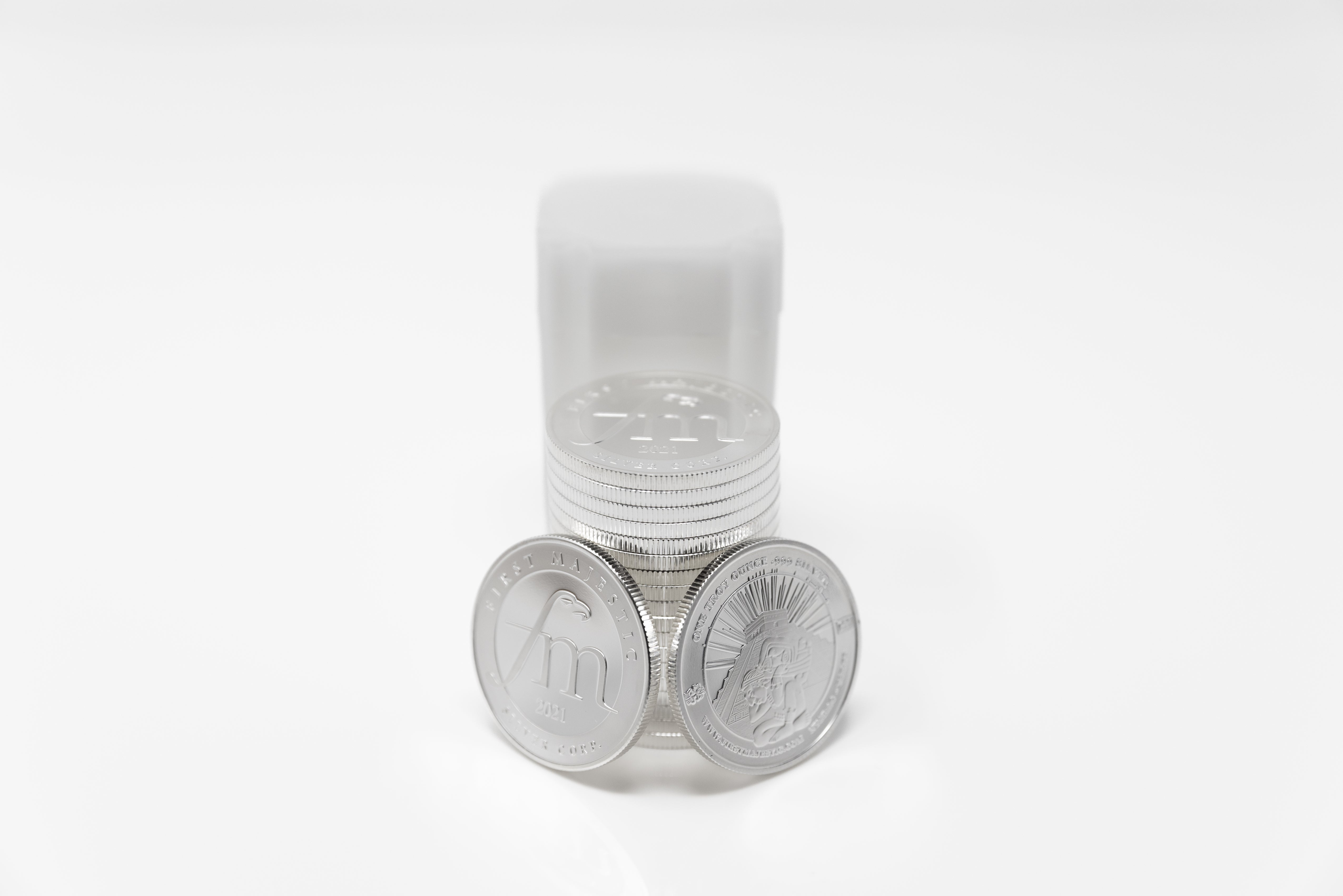 First Majestic 1 oz Silver Rounds (tube of 20)