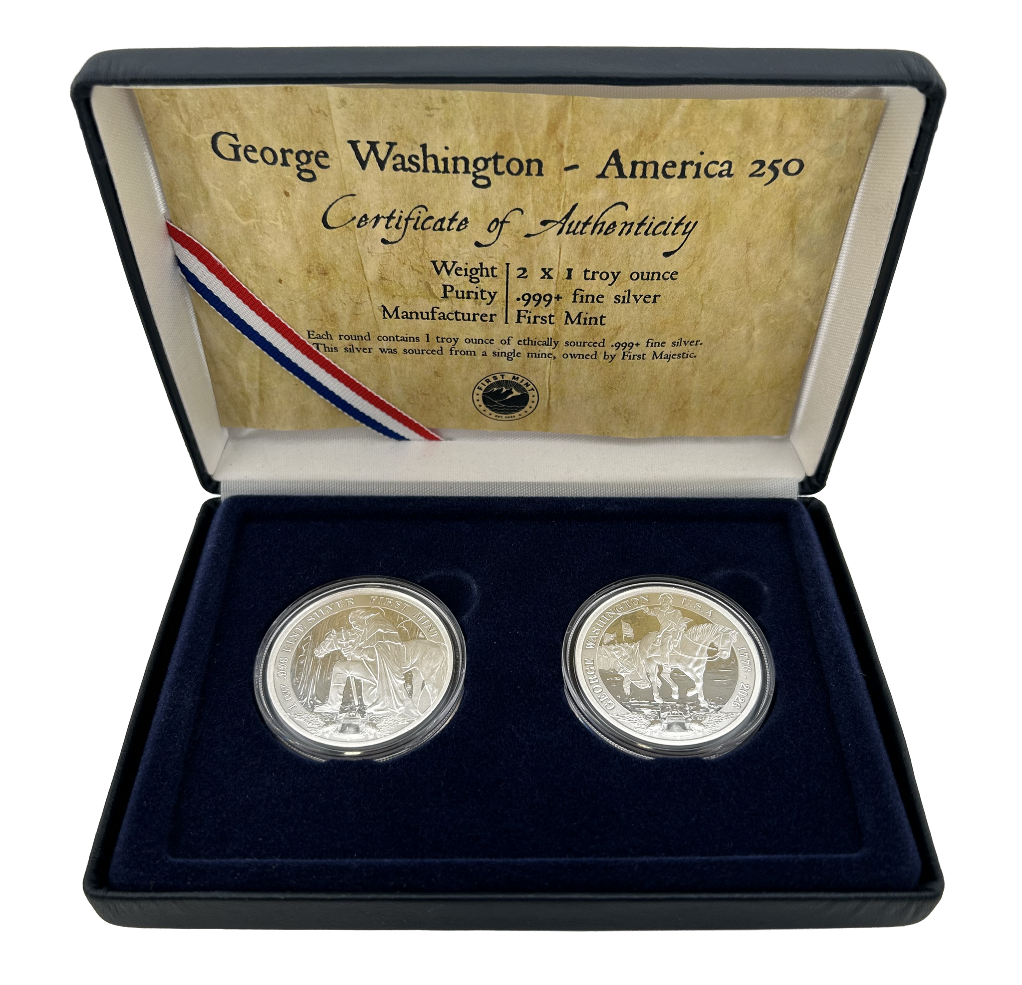 250 anniversary 2 round set - George Washington