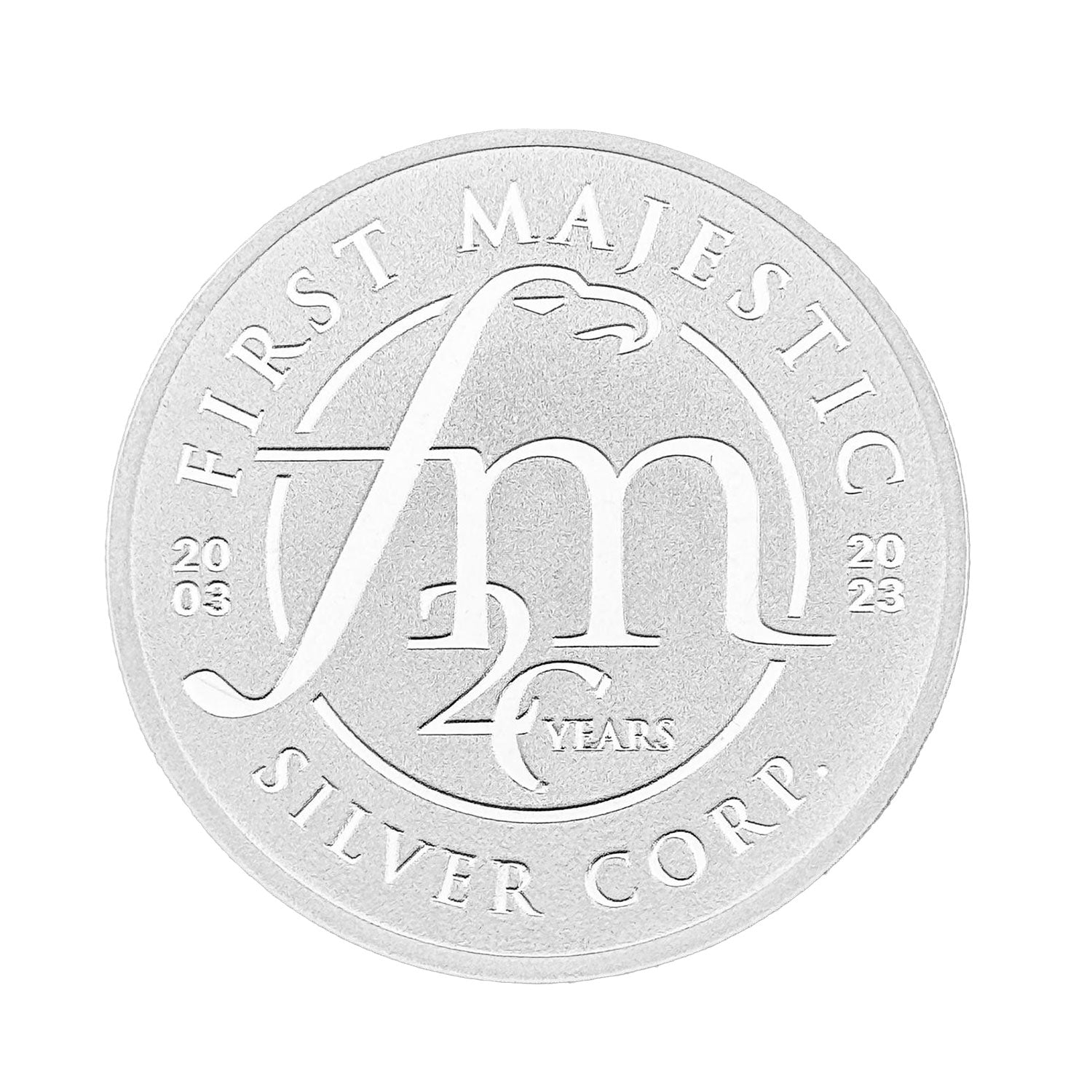 First Mint - 20th Anniversary 1 oz Silver Round - Individual (capsule)