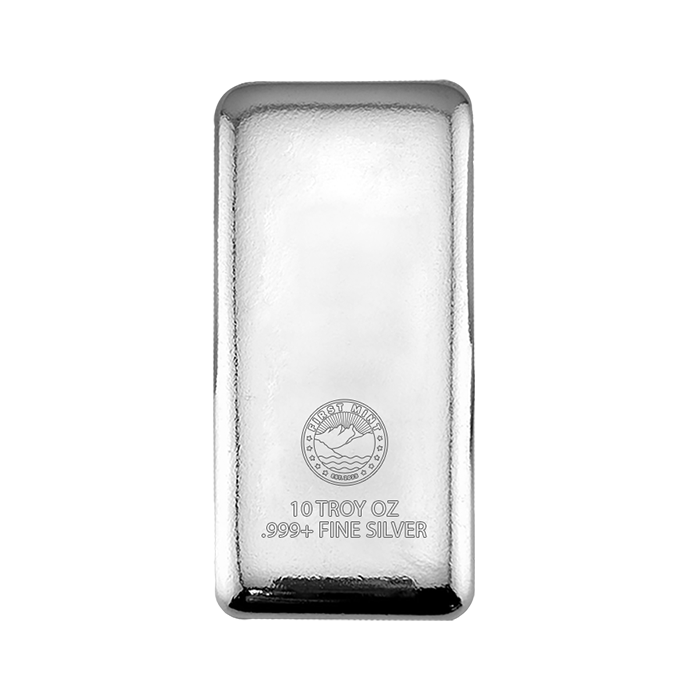 Custom Engraved 10 oz Silver Cast Bar - draft