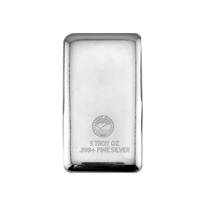 Custom Engraved 5 oz Silver Cast Bar - draft