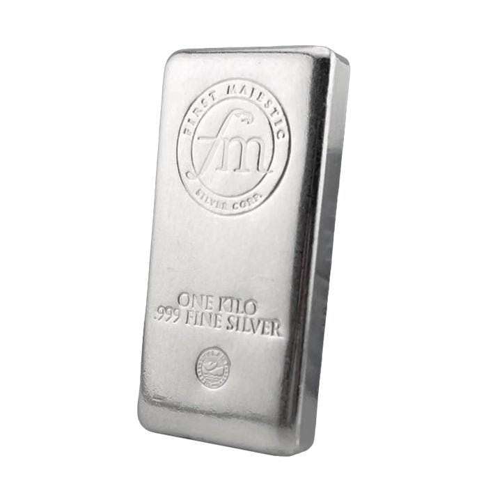 1 Kilo First Majestic Silver Cast Bar