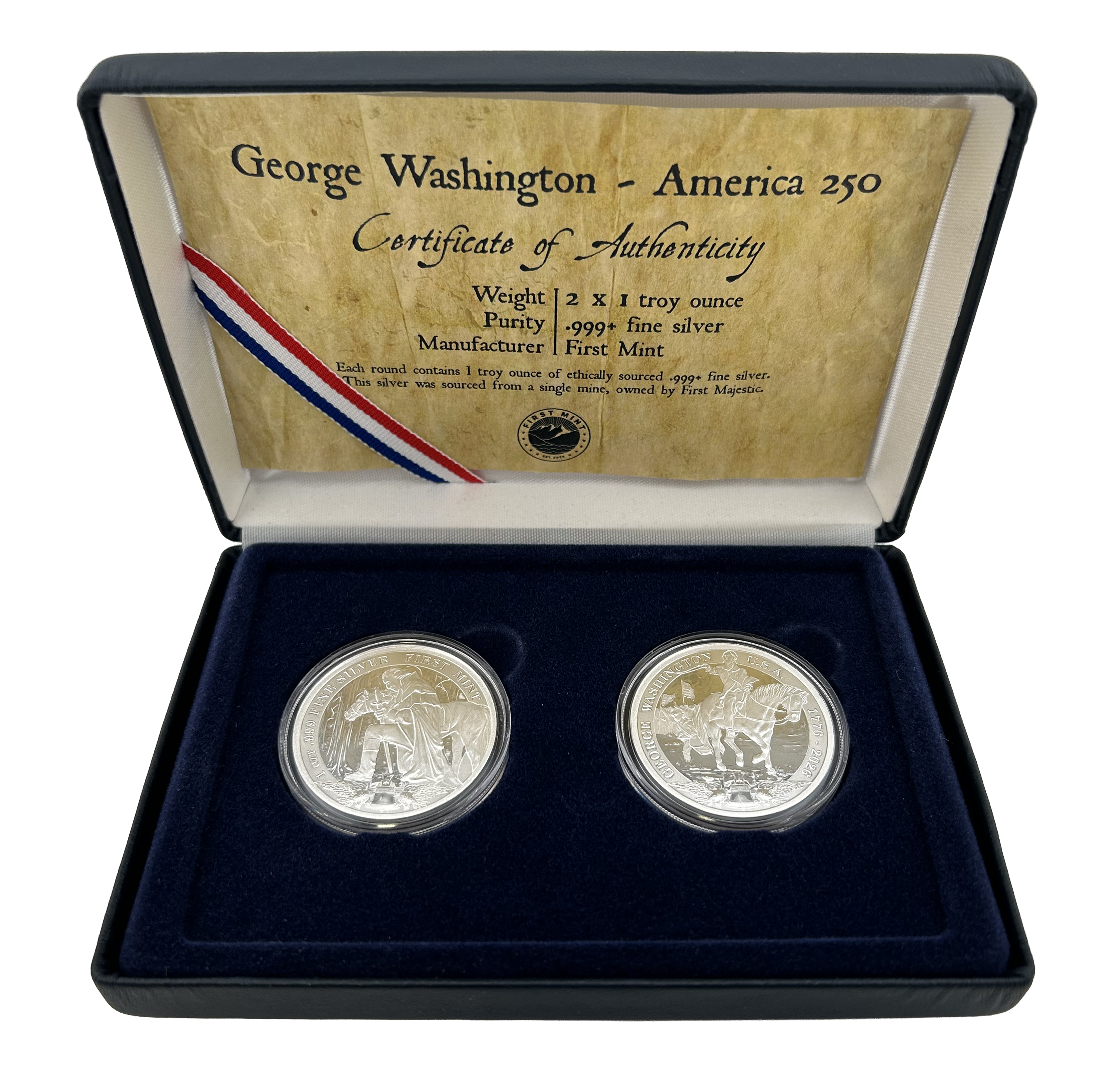 250 anniversary 2 round set - George Washington