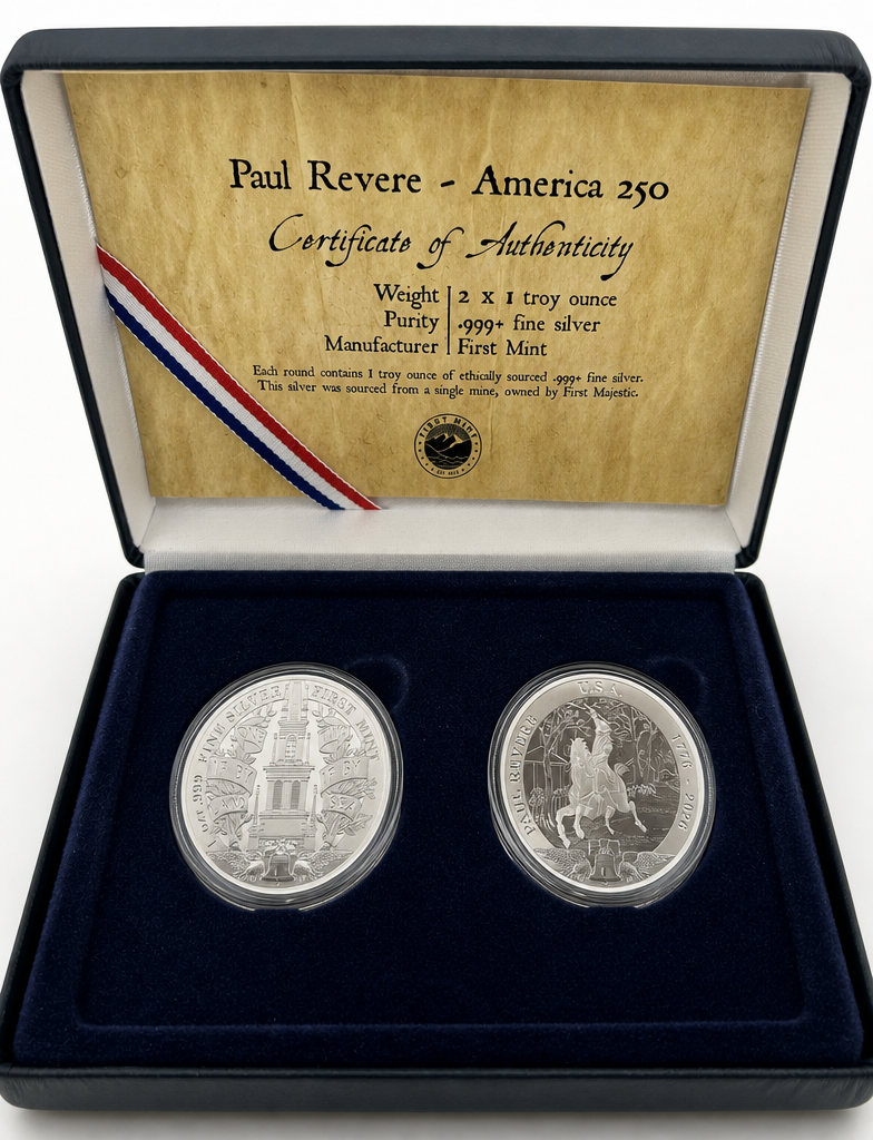 250 anniversary 2 round set - Paul Revere
