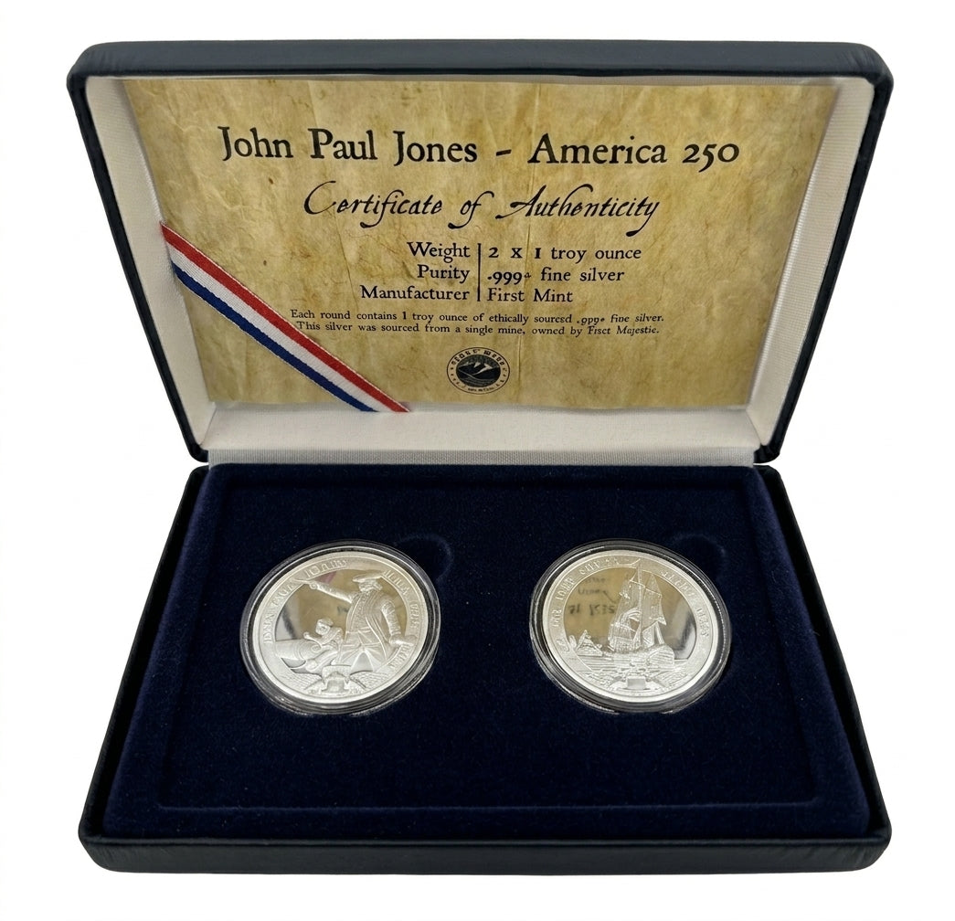 250 anniversary 2 round set - John Paul Jones